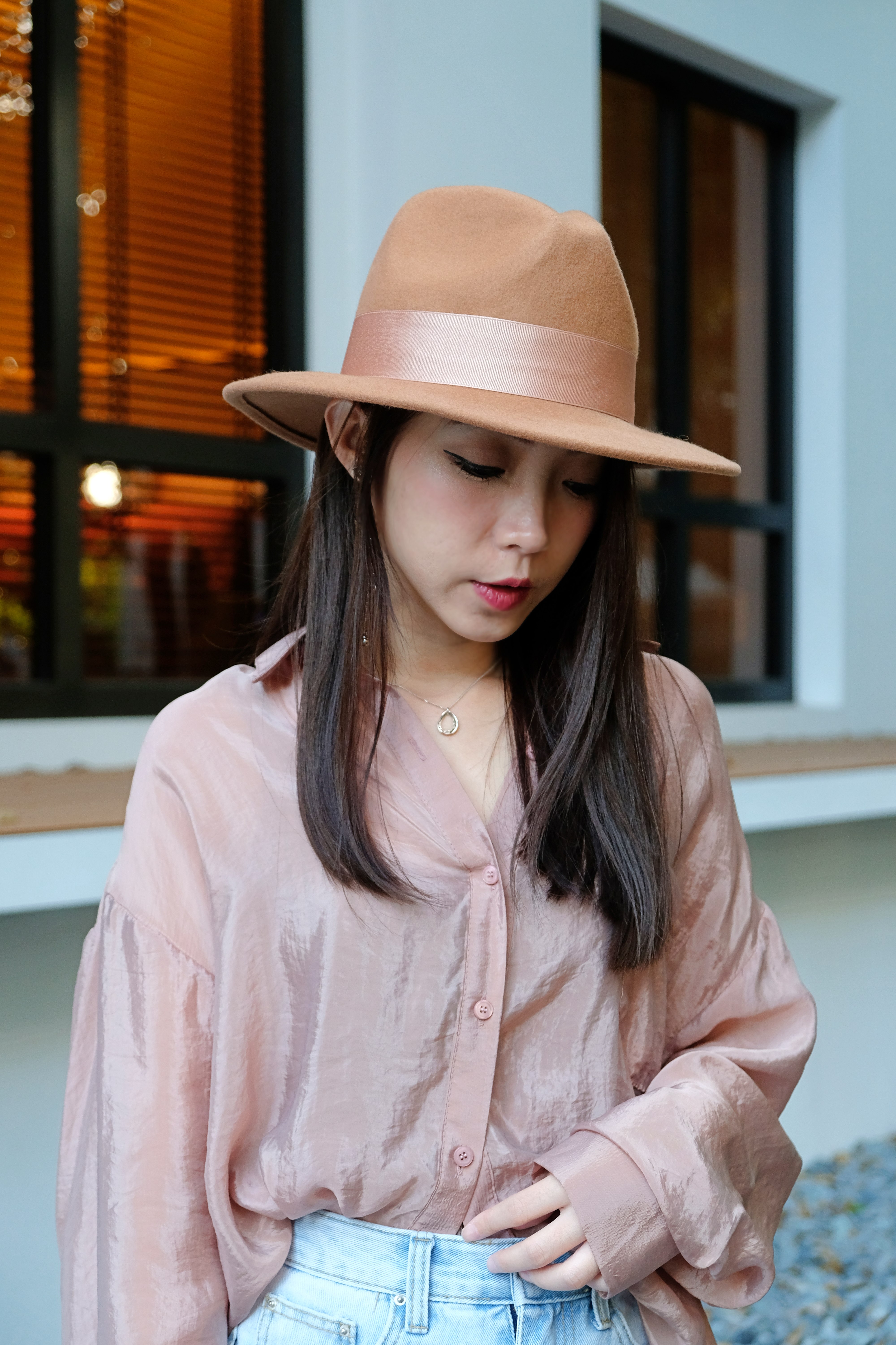 千萬要收韓製100%羊毛超挺小臉紳士帽