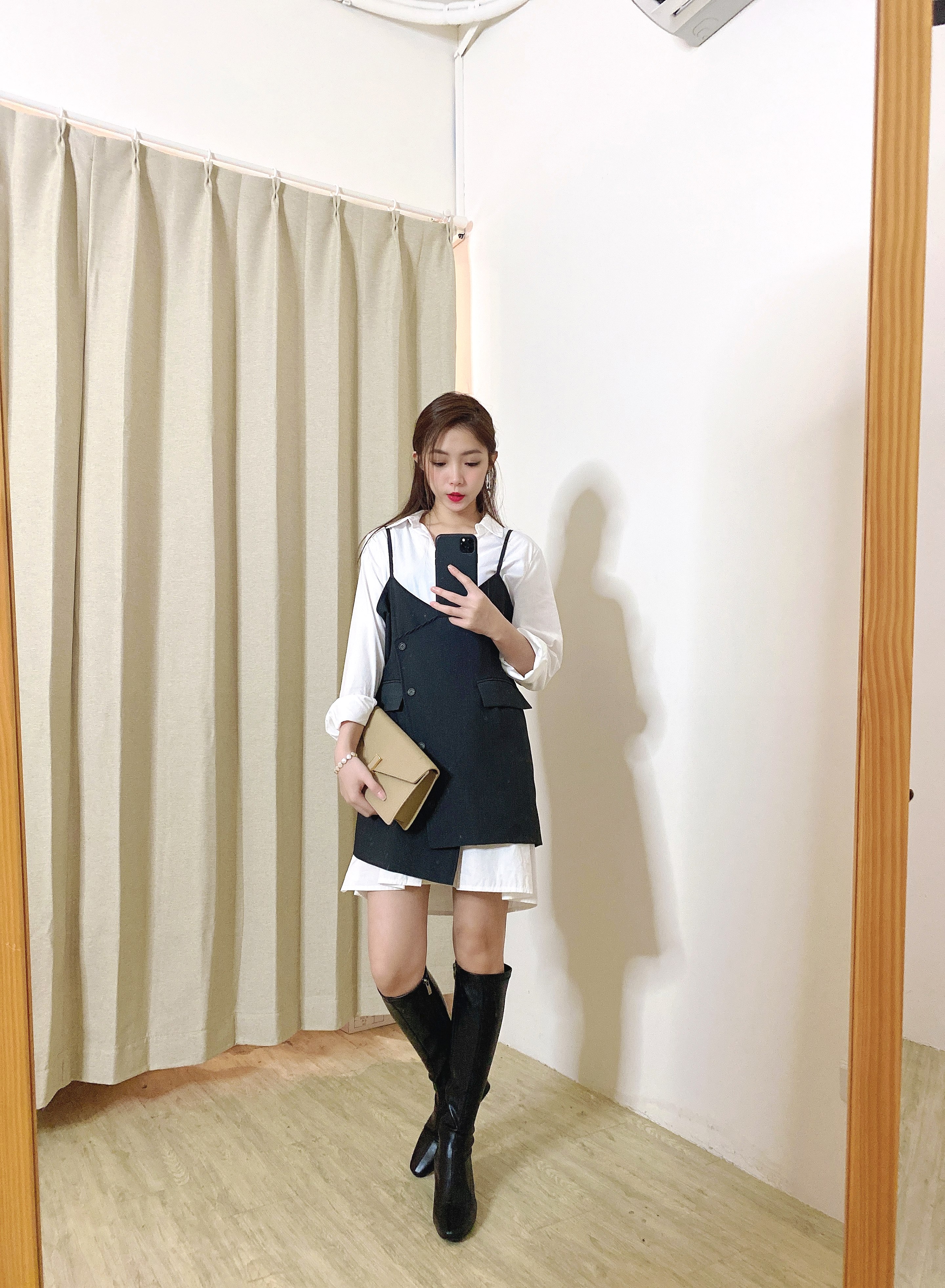 高單櫃位超強氣勢西裝背心襯衫洋set