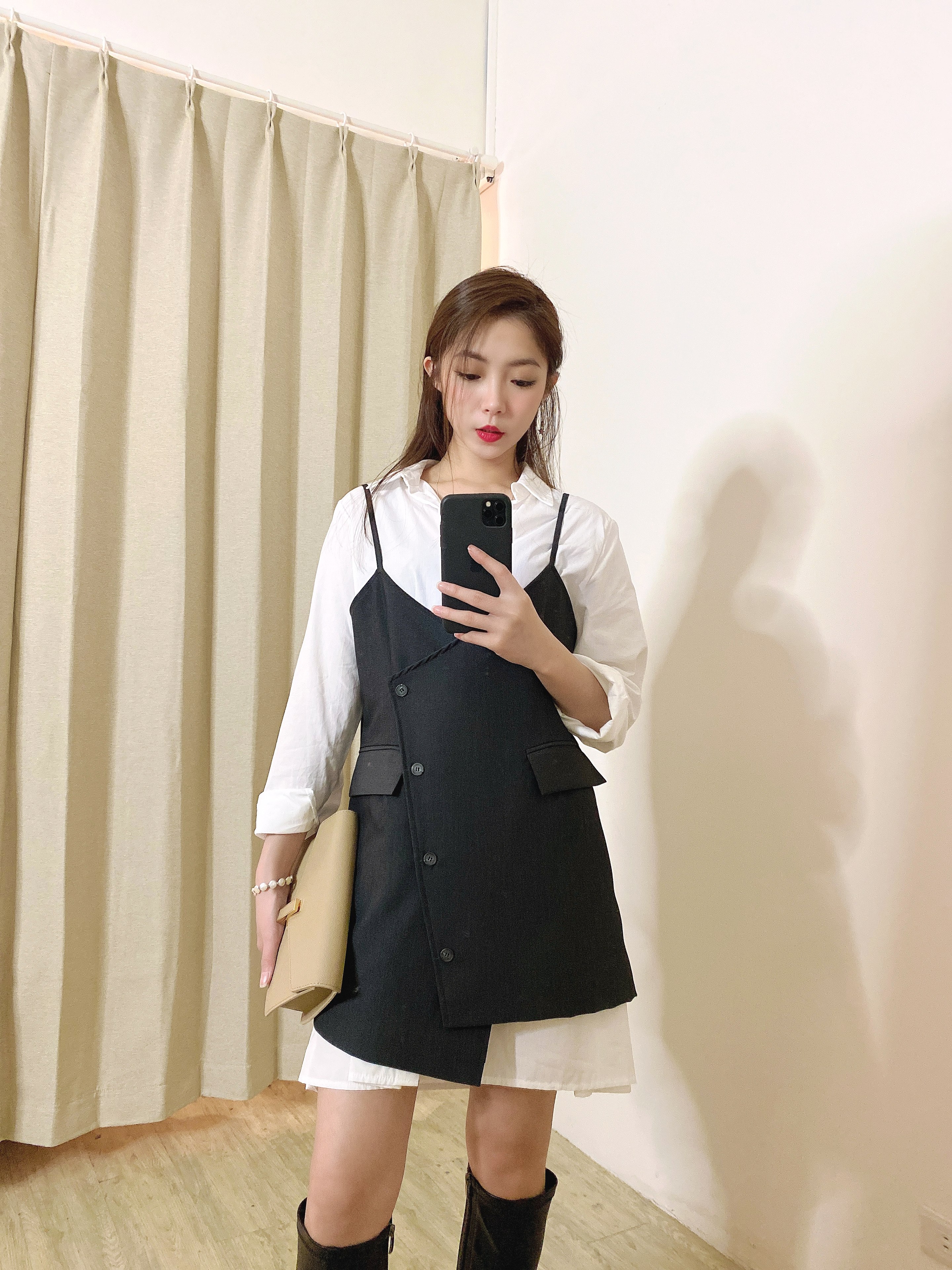 高單櫃位超強氣勢西裝背心襯衫洋set