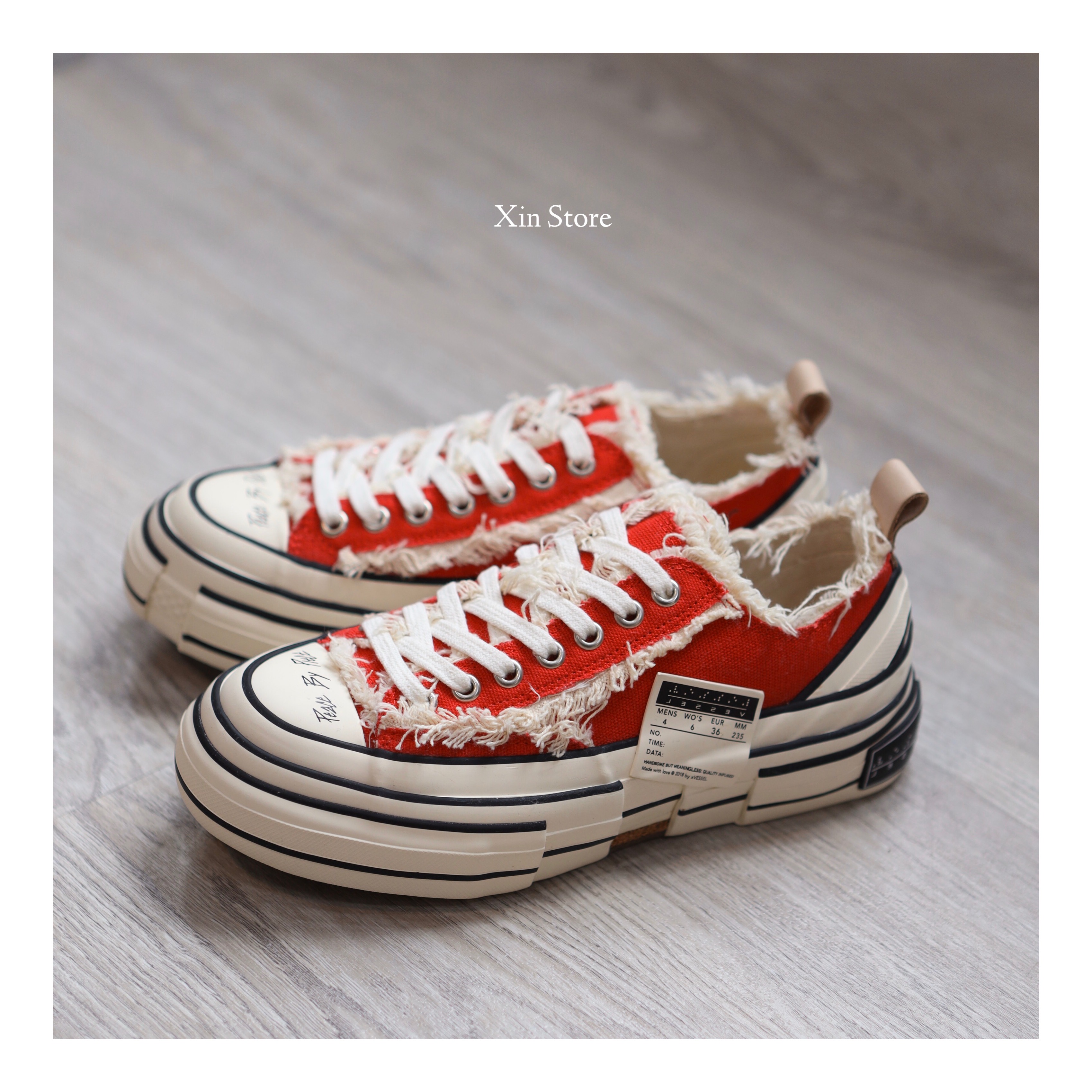 xVESSEL G.O.P Lows by VannessWu 吳建豪 解構 硫化 辣椒紅