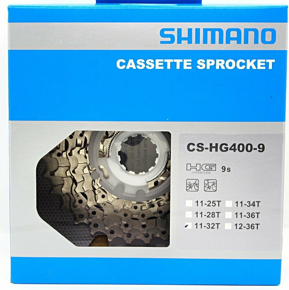 12-36 Shimano Alivio/Sora HG400 9 Speed MTB Cassette 