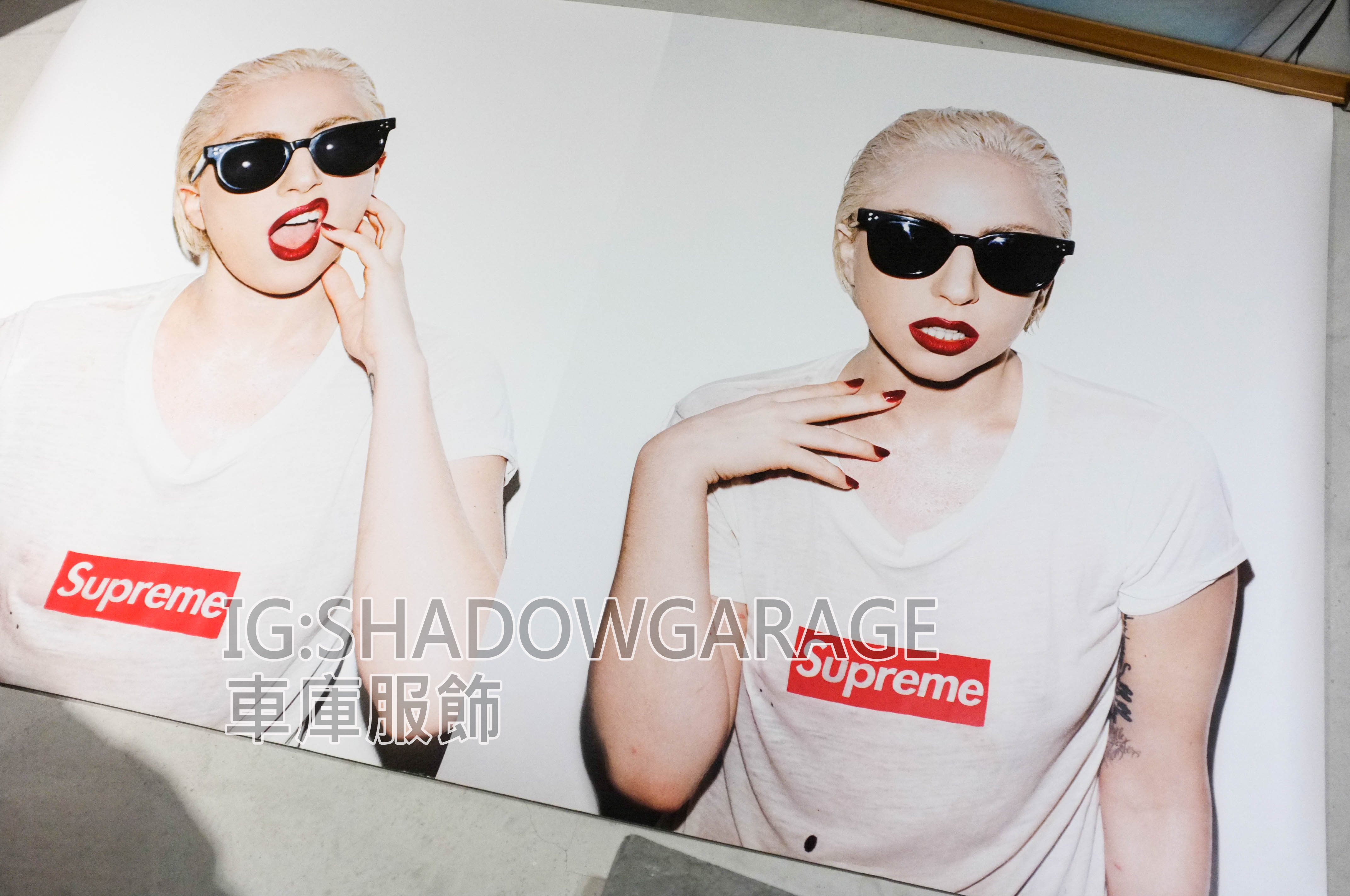 Lady gaga supreme outlet poster