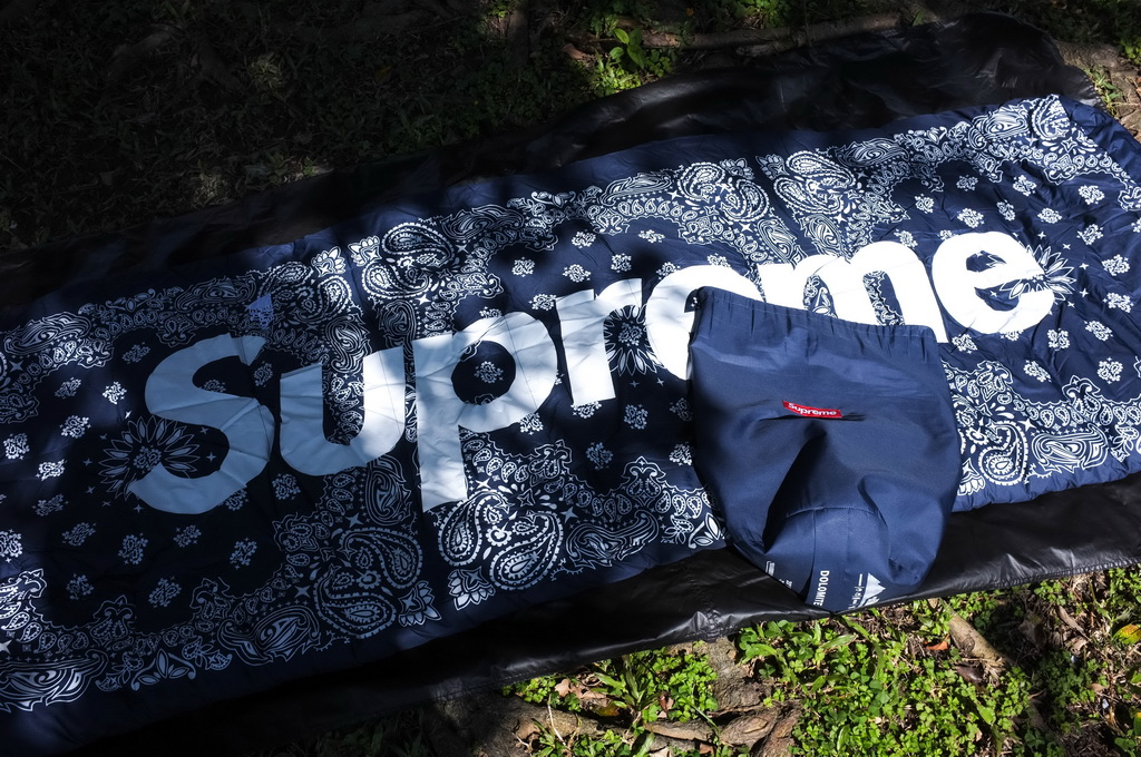 【車庫服飾】SUPREME THE NORTH FACE Bandana Sleeping Bag 變形蟲睡袋 深藍色