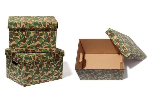 【車庫服飾】現貨 BAPE BY A BATHING APE ABC CAMO STORAGE BOX 迷彩紙箱