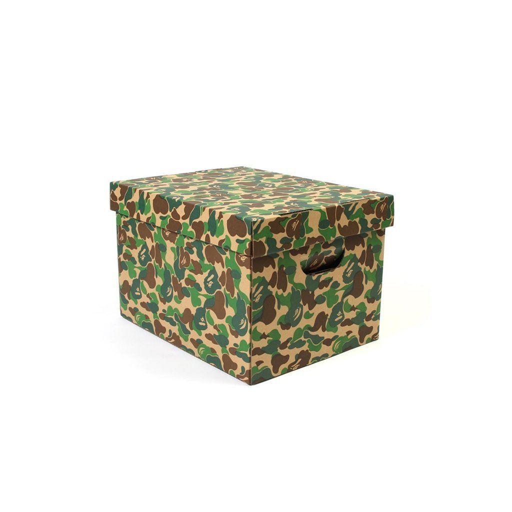 【車庫服飾】現貨 BAPE BY A BATHING APE ABC CAMO STORAGE BOX 迷彩紙箱