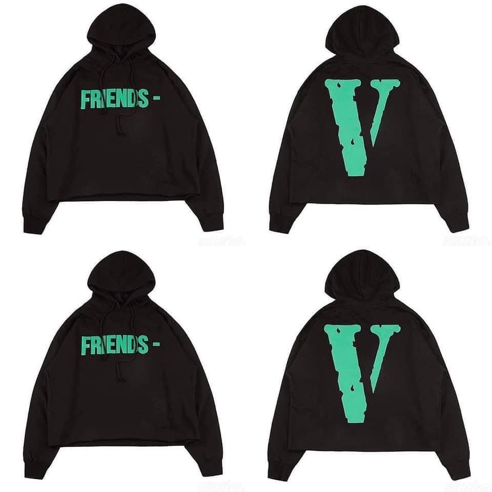 VLONE x ASAP ROCKY FRIENDS LOGO 黑綠 長袖 帽T