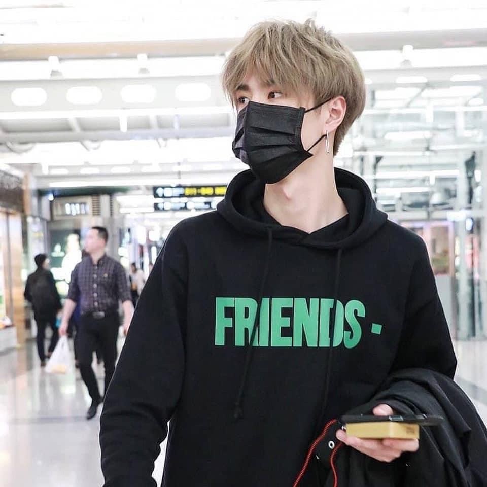 VLONE x ASAP ROCKY FRIENDS LOGO 黑綠 長袖 帽T