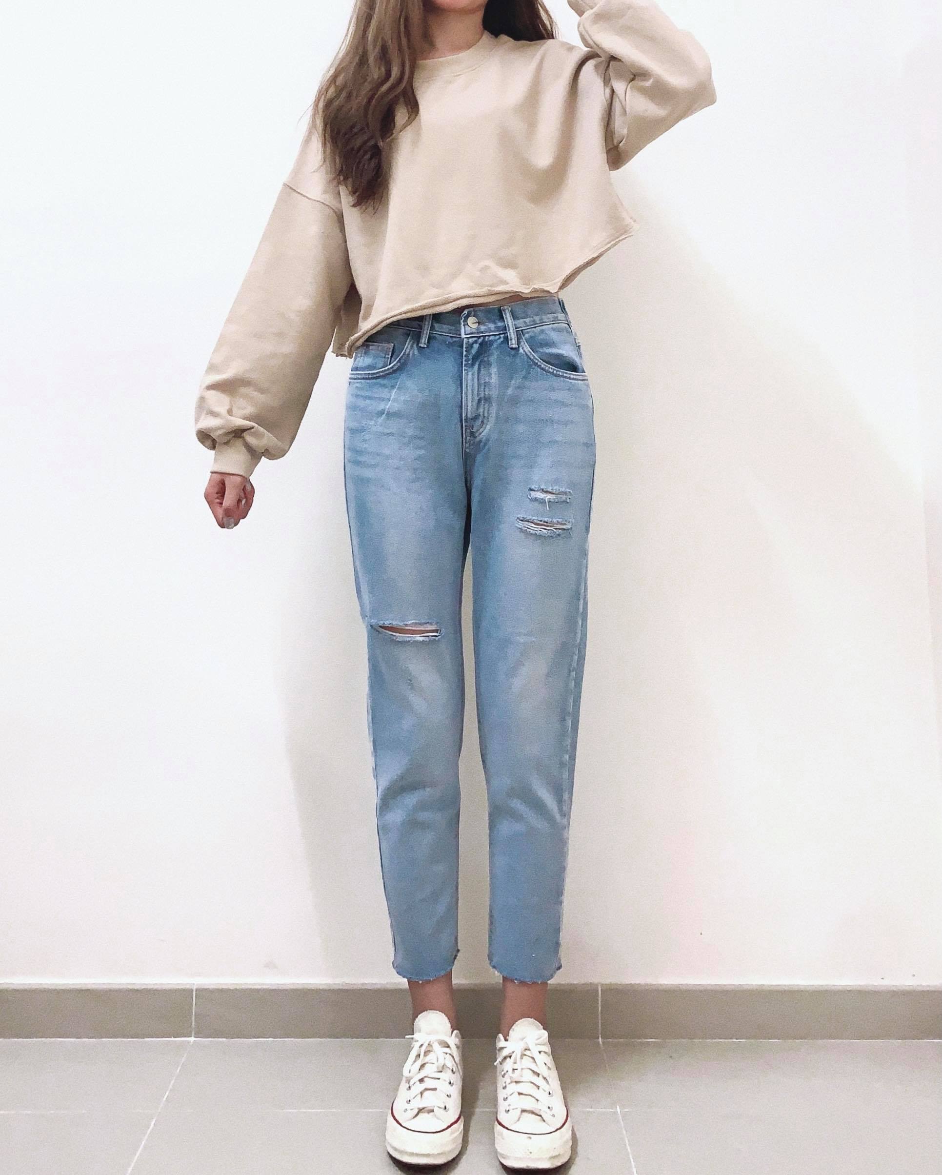 預訂 | KR. PERFECT FIT !! 小破洞牛仔褲