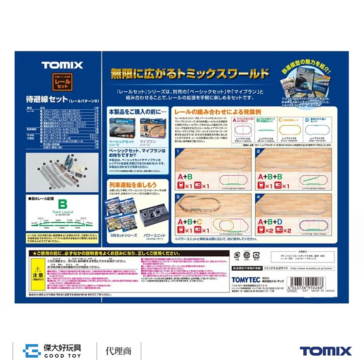 TOMIX 91026 線路組(PC枕木) 電動變軌線路待避線B