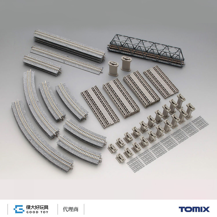 TOMIX 91013 軌道組 寬路基 (附傾斜軌) 立體交叉 (CC)