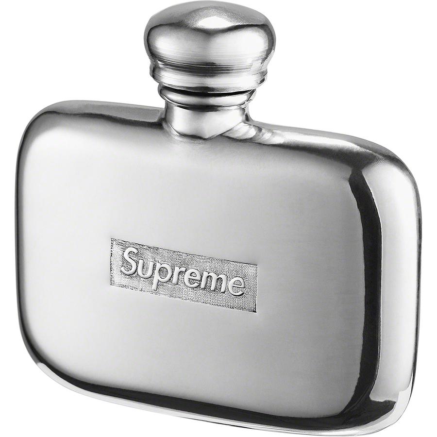 Supreme Pewter Mini Flask (Silver)