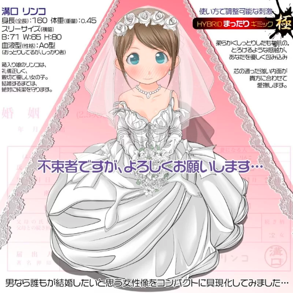 〔日本原裝進口〕 Magic Eyes 純潔注意-婚紗蘿莉子軟版 (すじまんくぱぁ ろりんこ -Super Soft) 動漫名器