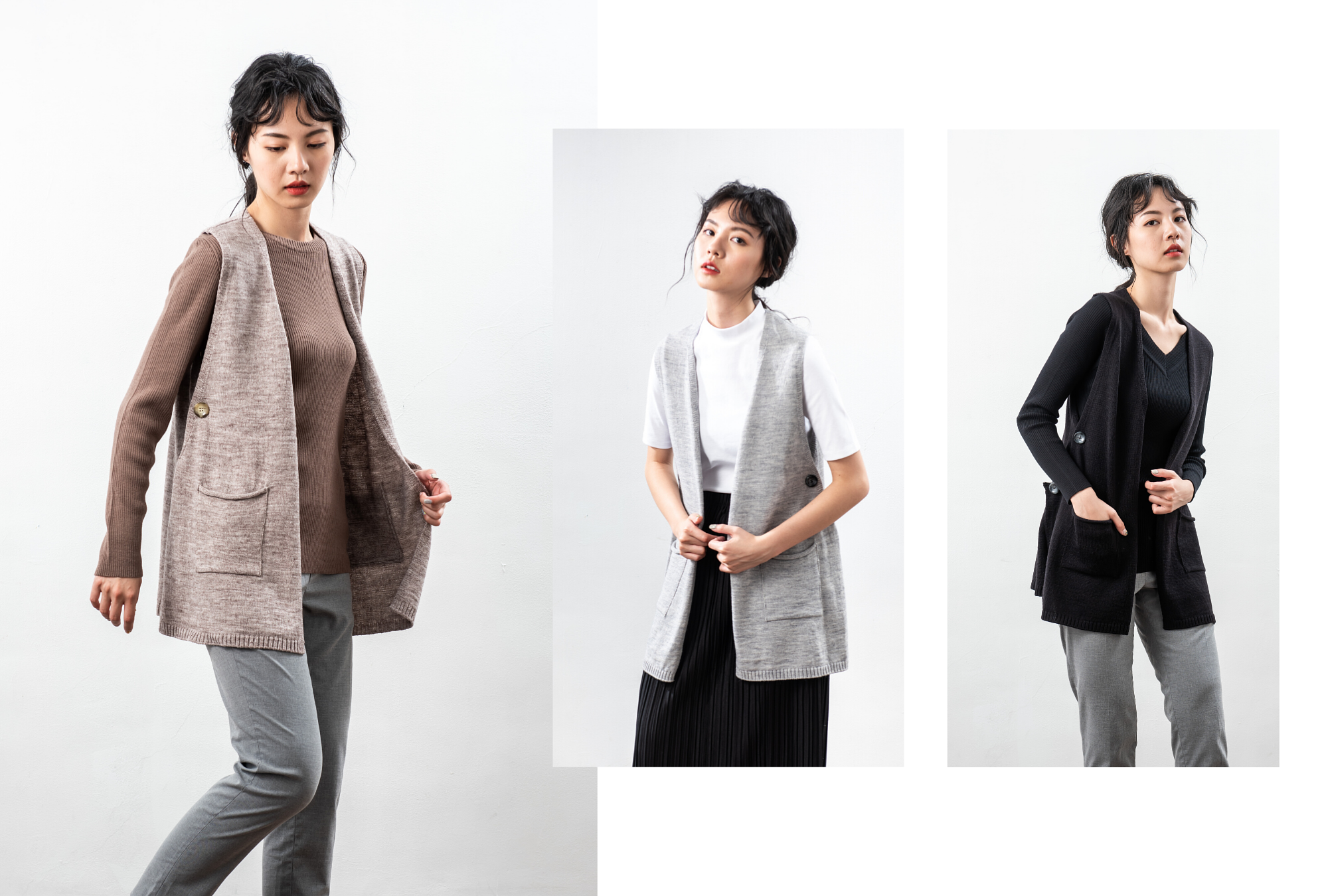 MIT開襟背心穿搭