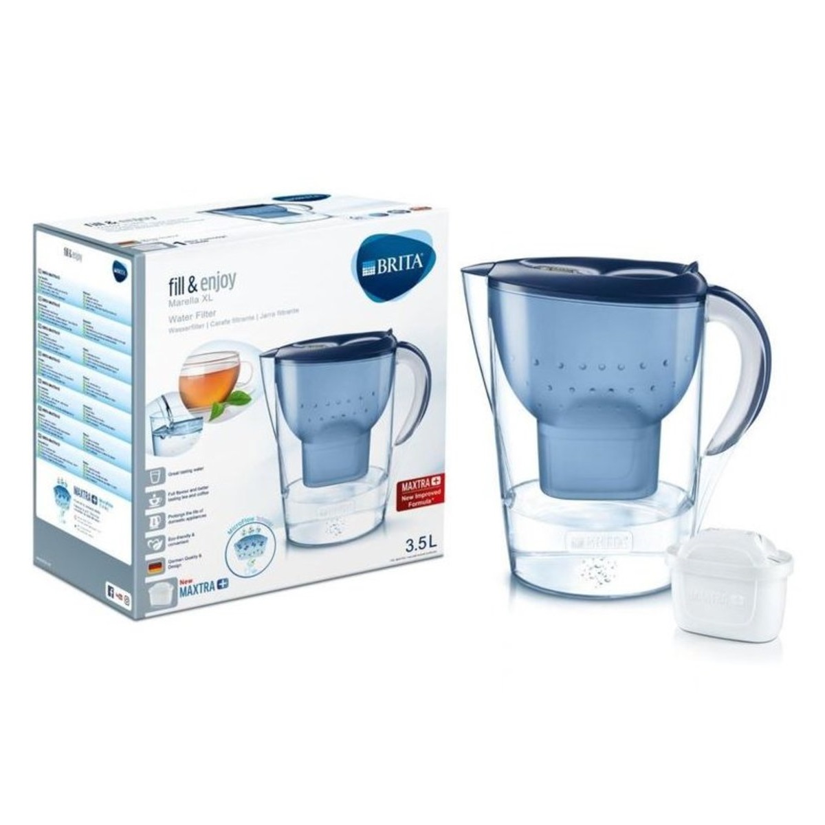 Brita - Marella 3.5L 濾水壺配1件濾芯 (藍色)
