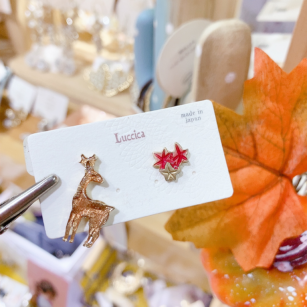 小鹿&紅葉耳環 (網站限定優惠)