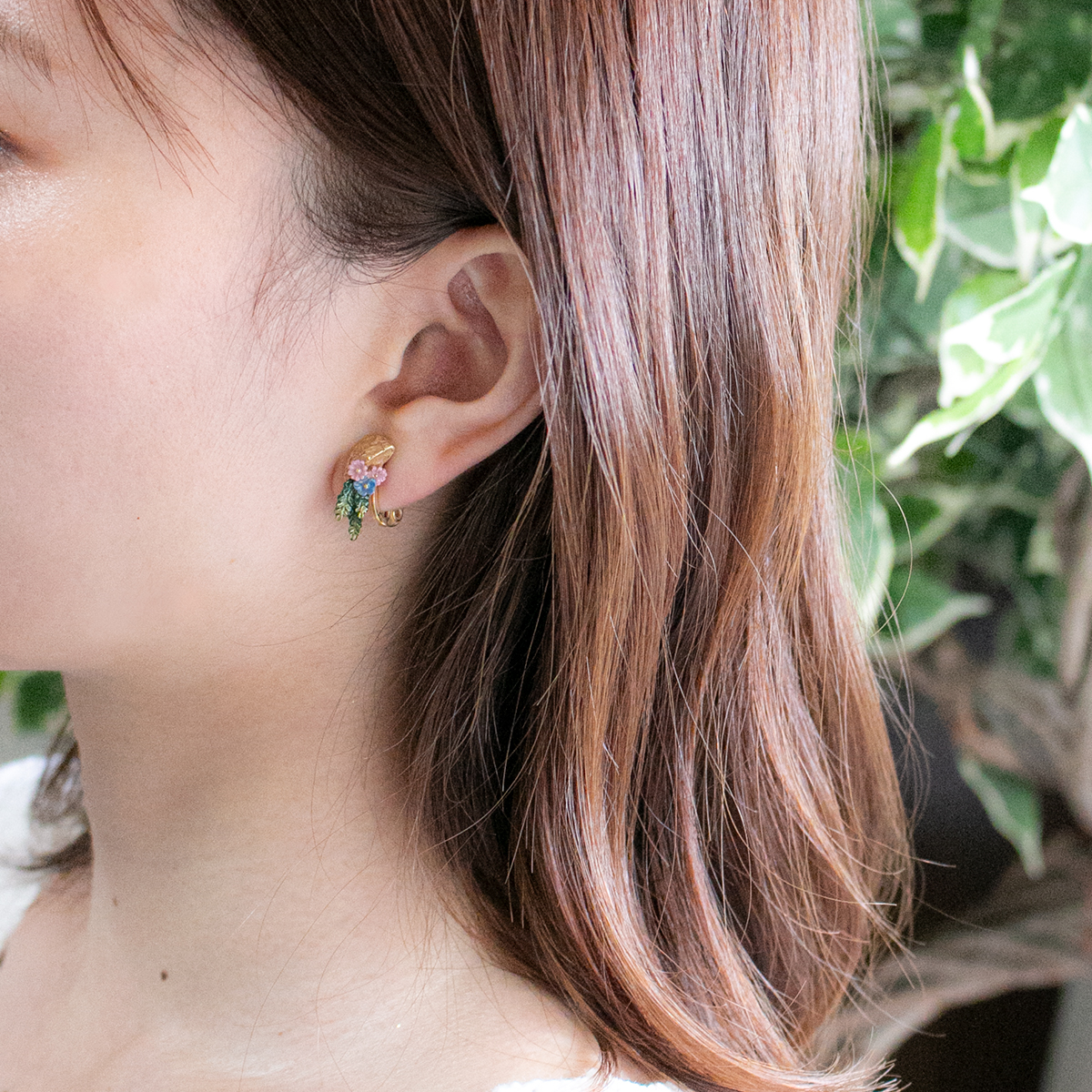 [已停產] 月球長出植物耳環