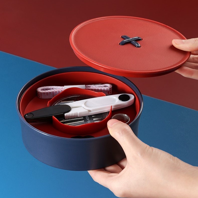 鈕扣造型針線盒(含工具組)
