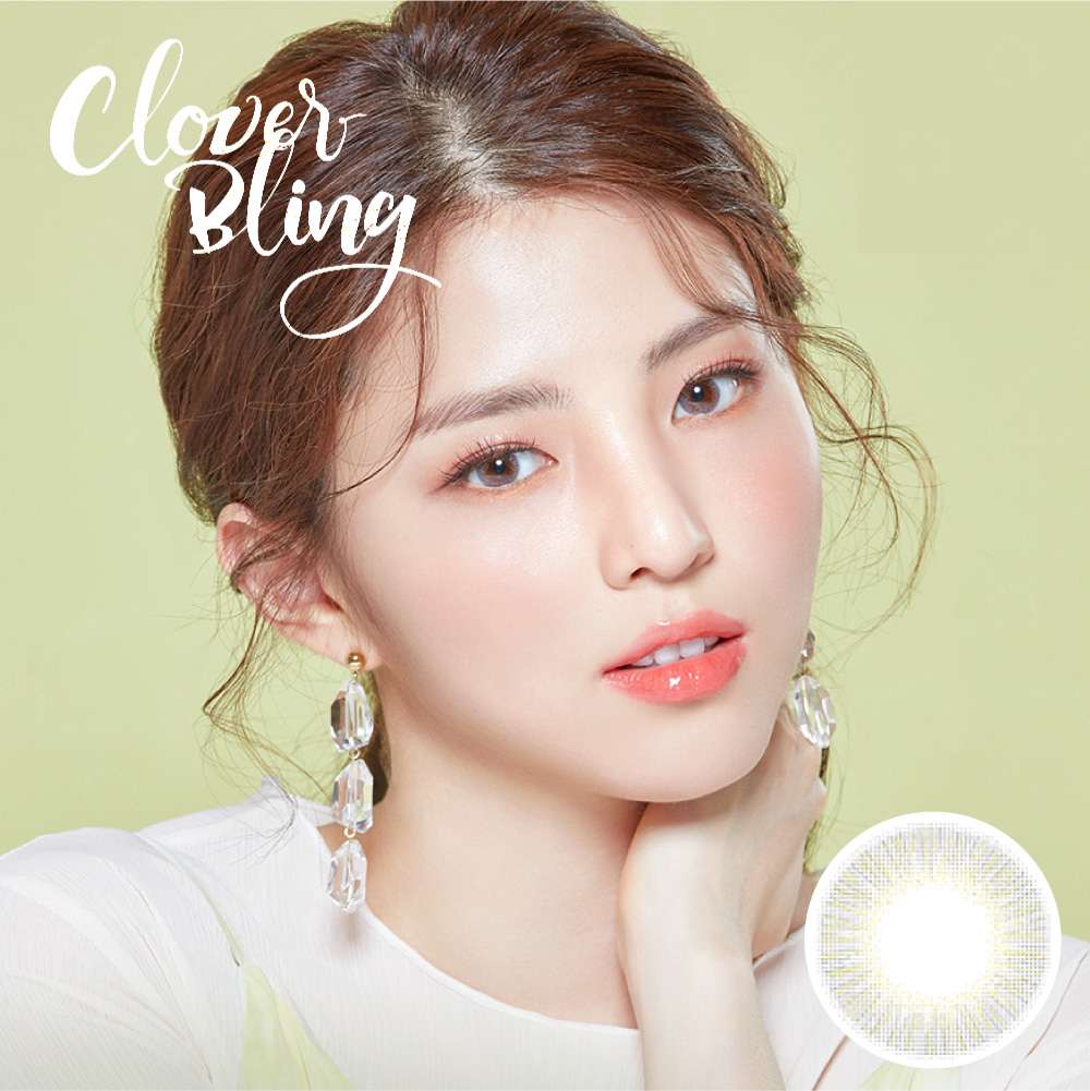 LENS TOWN - Clover Bling Gray 閃灰 (月拋)