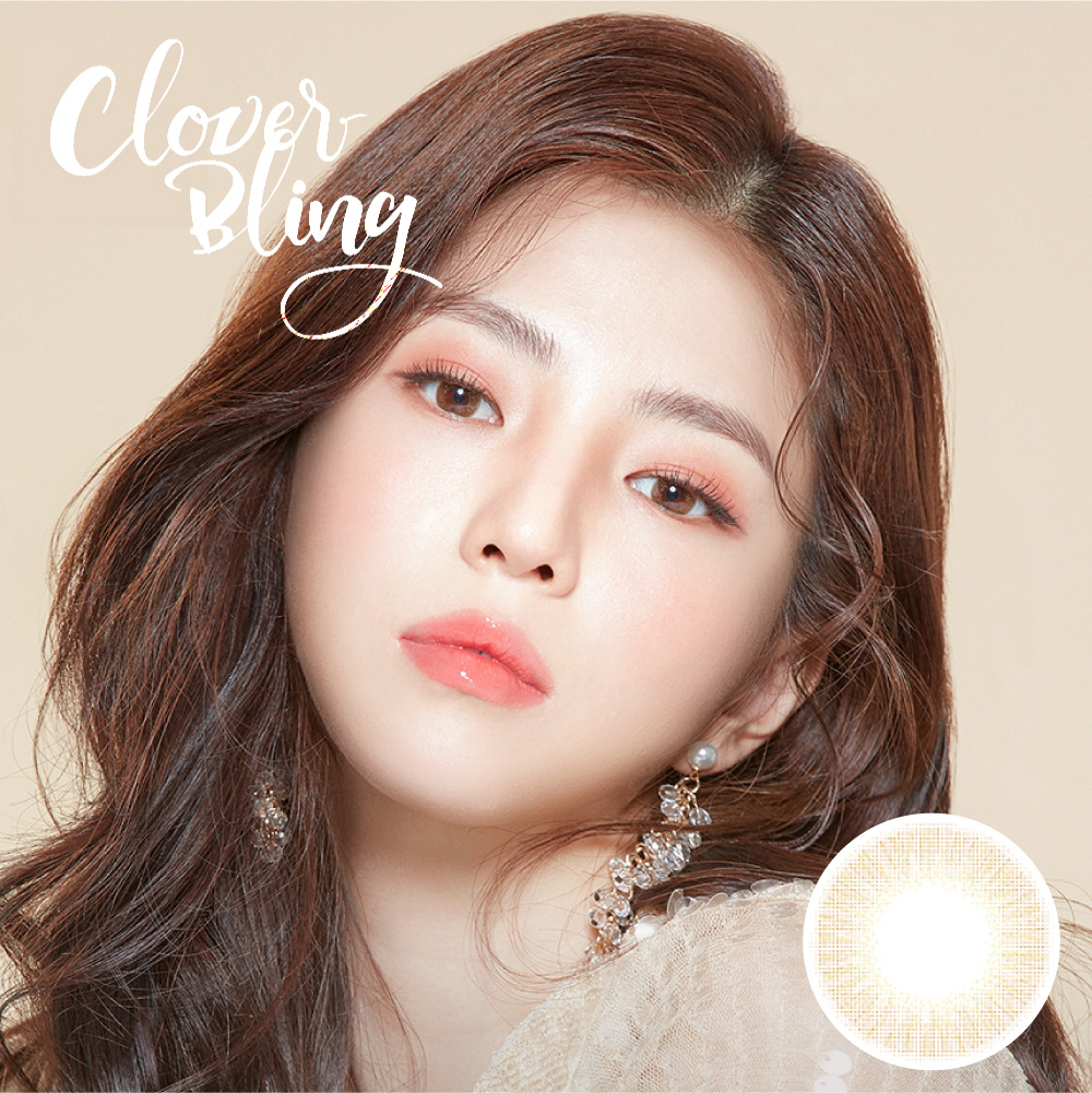 LENS TOWN - Clover Bling Brown 閃啡 (月拋)