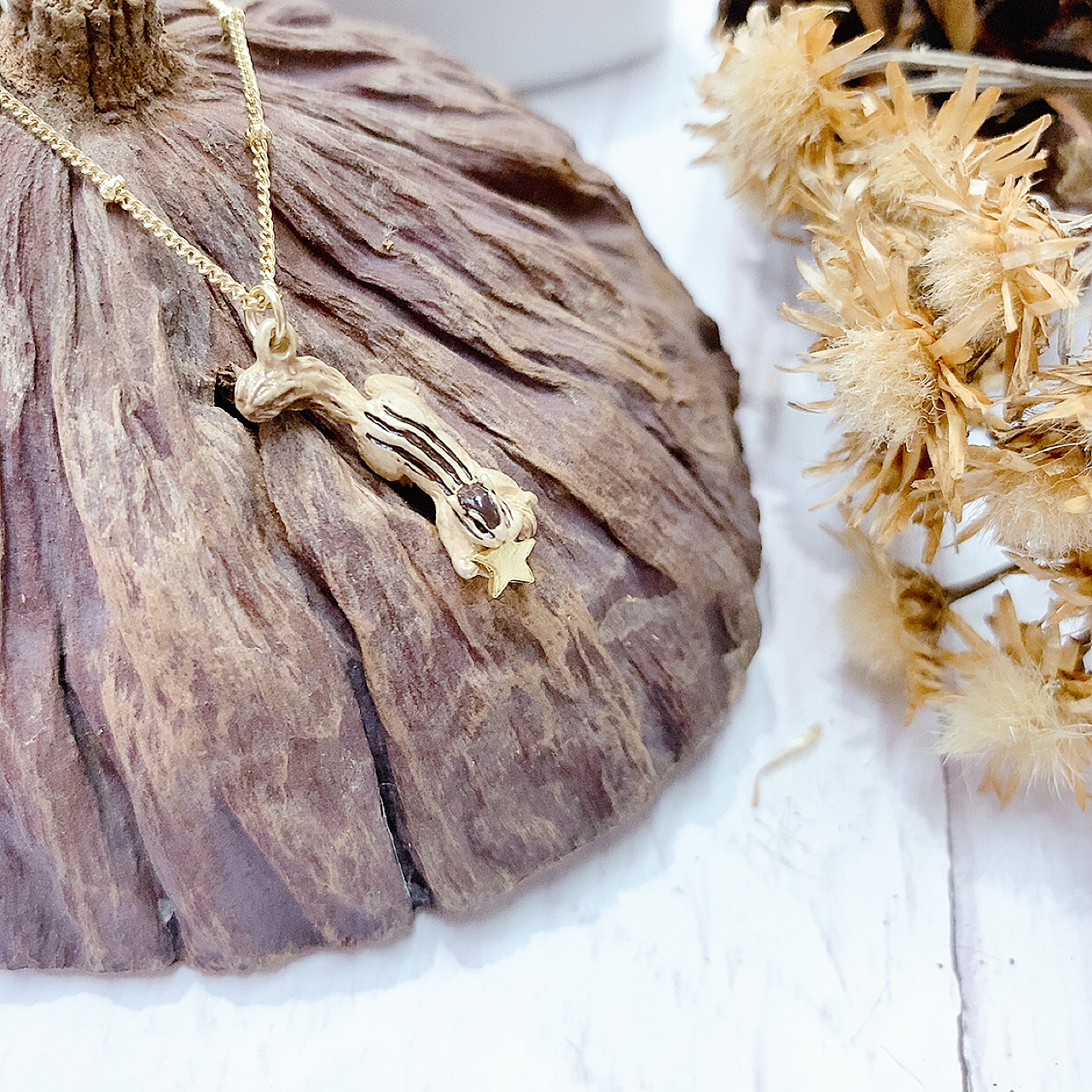 Palnart Poc 日本制松鼠收集食物頸鏈