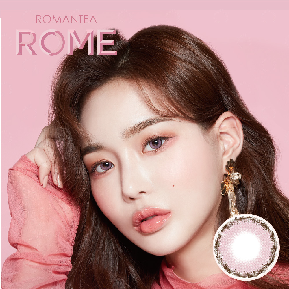 LENS TOWN - Romantea Rome Pink (半年拋)