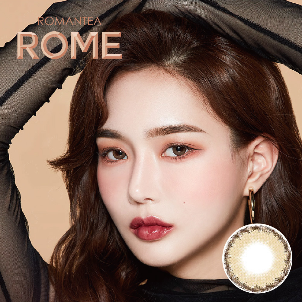 LENS TOWN - Romantea Rome Brown (半年拋)