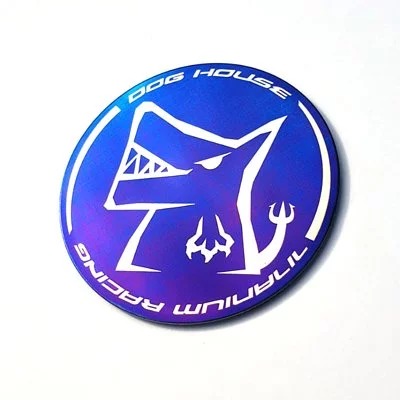 DOGHOUSE 惡搞手工廠 圓形鈦合金 反光片 廠徽 54/25mm ( 惡 / 犬 )