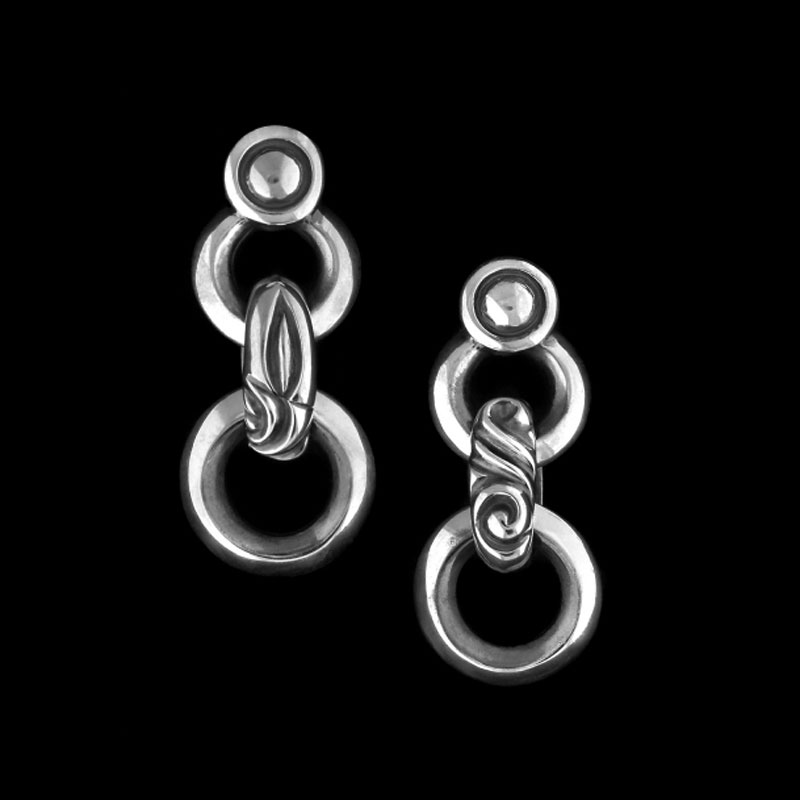 Mating Flight Earrings: Linked Osprey