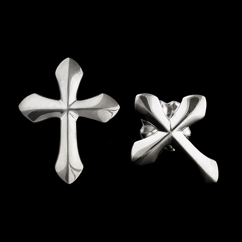 Mating Flight Earrings: Silk Cross Stud