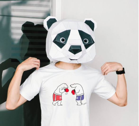ABEARABLE 泰拳好手棋逢敵手變色設計T-SHIRT