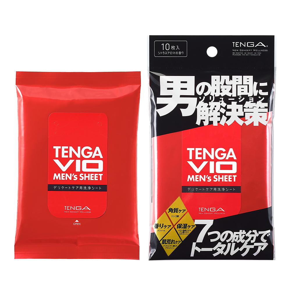 Tenga Vio Men S Sheet 私密處用清潔紙巾 臺灣官方線上商城