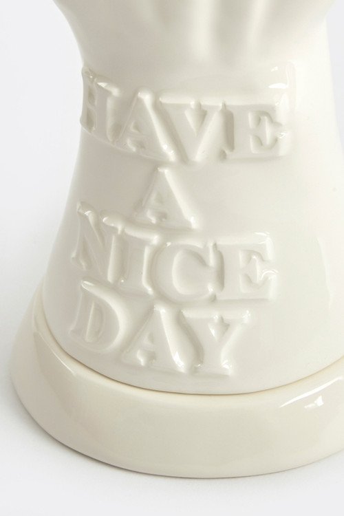 【車庫服飾】NEIGHBORHOOD CHEEKY MIDDEl FINGER INCENSE CHAMBER 中指香台 白色