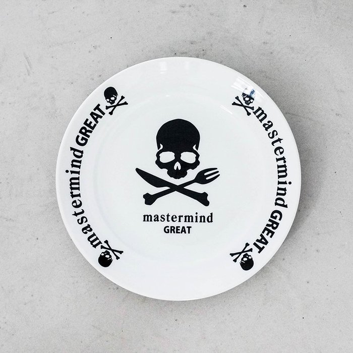 【車庫服飾】收藏品出售 MASTERMIND JAPAN MMJ x The Great Burger 白色陶瓷漢堡盤