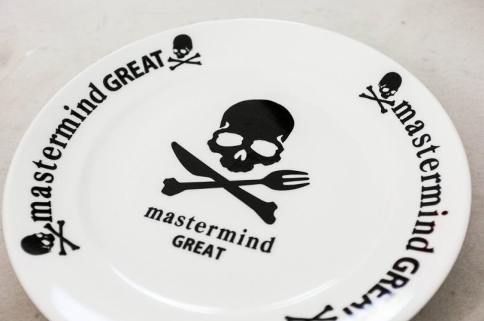 【車庫服飾】收藏品出售 MASTERMIND JAPAN MMJ x The Great Burger 白色陶瓷漢堡盤