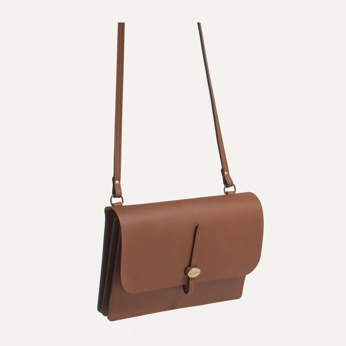 bleu de chauffe | Jordi 真皮手拿包可側背（黑、原色、白毛原色、咖啡棕、酒紅）