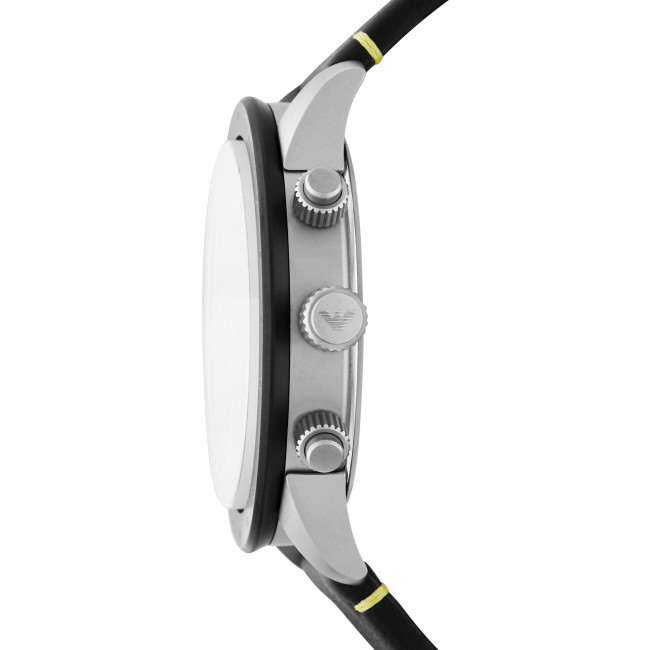 萬年鐘錶 - ARMANI   三眼計時皮革男錶 AR11325 錶徑44MM