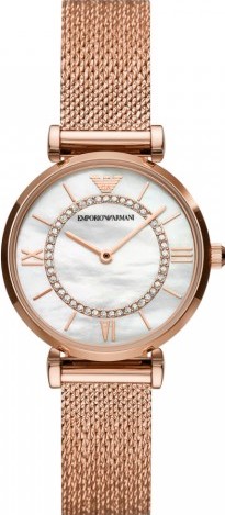 萬年鐘錶 - ARMANI   貝殼面米蘭錶帶女錶 AR11320  錶徑32MM