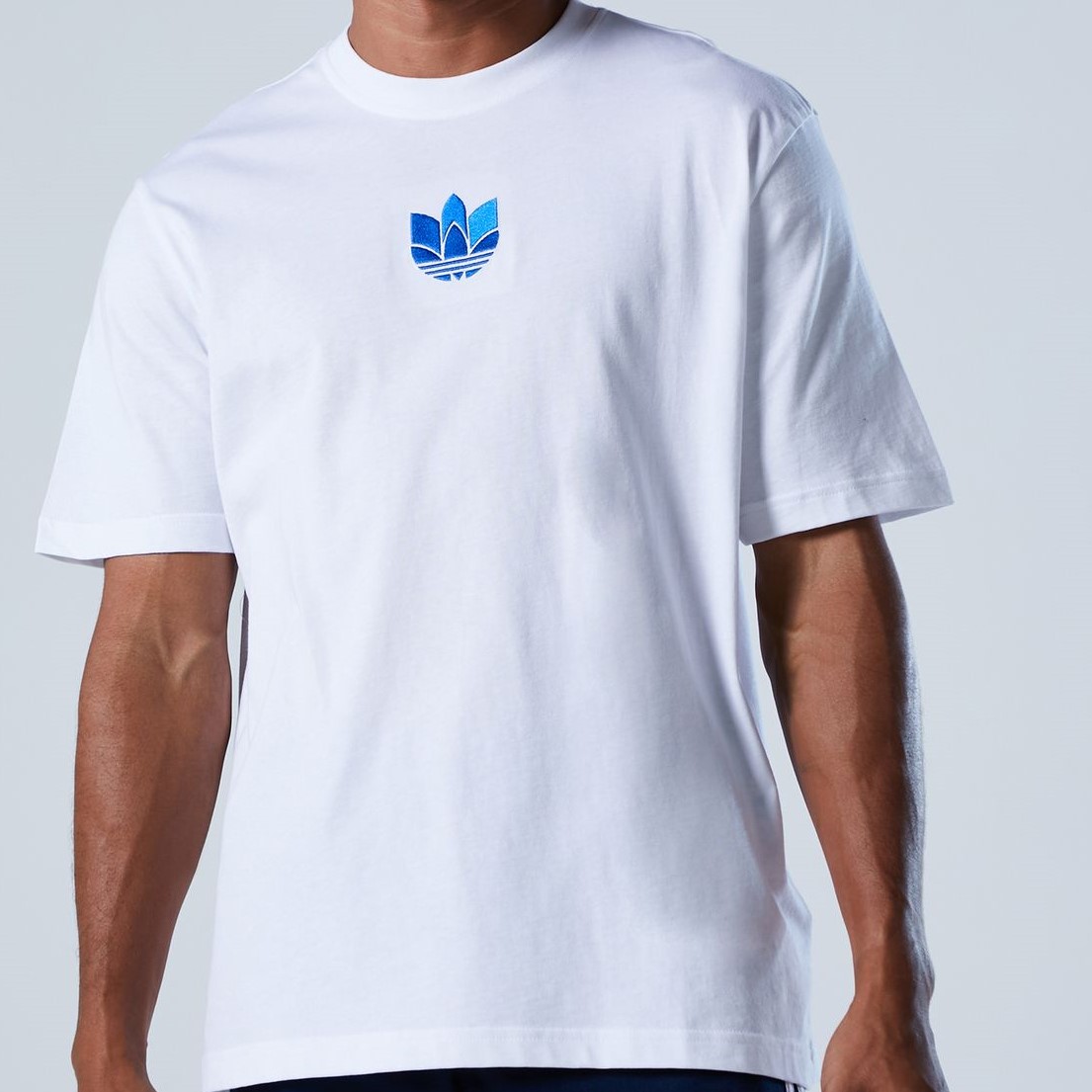 graphic tee white and blue