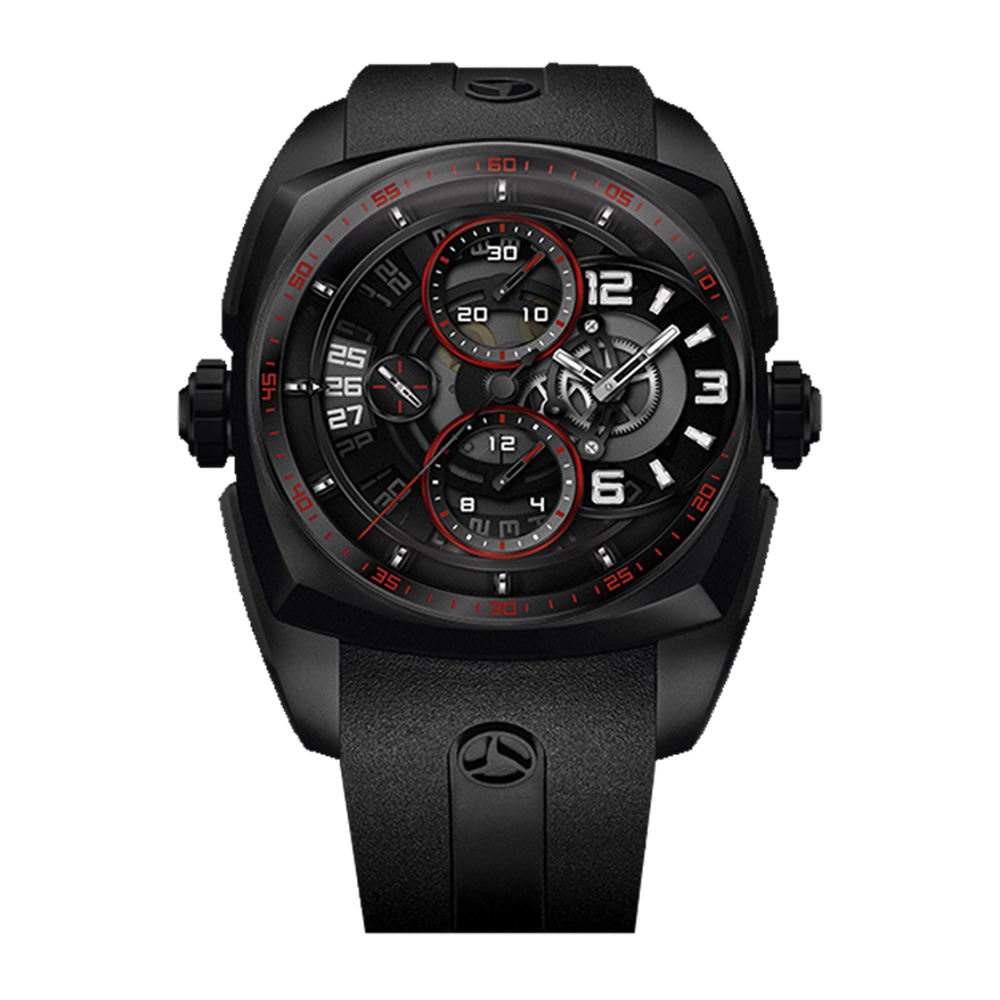 KLEPCYS CHRONO SKELETON | FULL BLACK DLC & RED