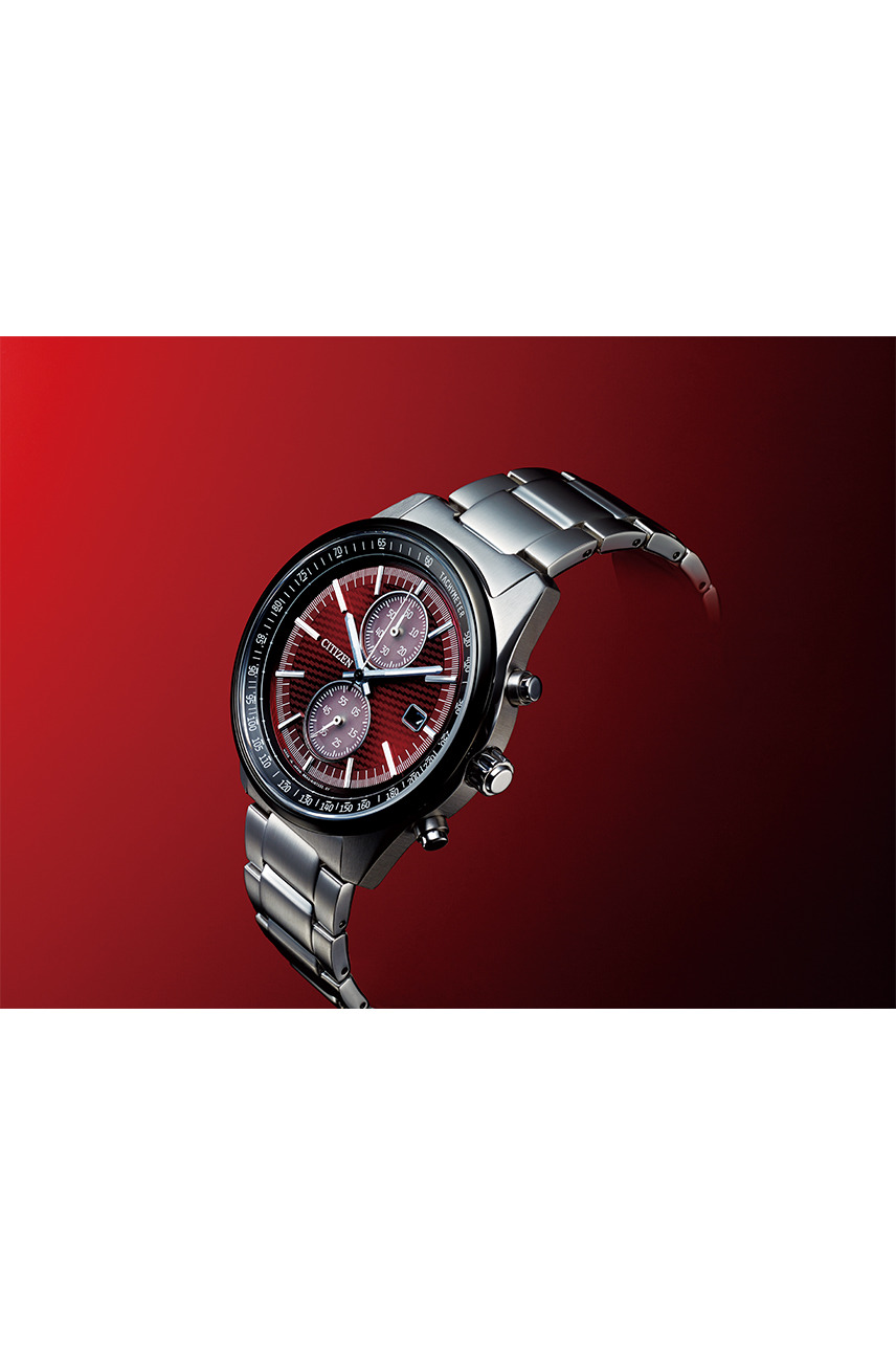 萬年鐘錶 - Citizen 星辰錶   限量赤熱 光動能男錶 CA7034-96W 錶徑  41MM