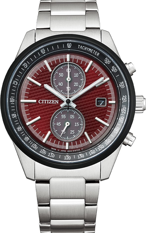 萬年鐘錶 - Citizen 星辰錶   限量赤熱 光動能男錶 CA7034-96W 錶徑  41MM