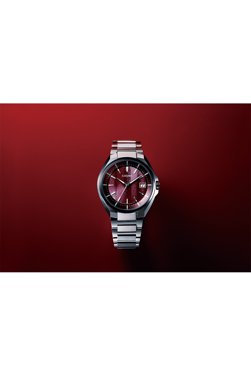 萬年鐘錶 - Citizen 星辰錶  東京  紅 限量版 世界時間 鈦金屬電波對時男錶 CB3016-51Z  錶徑43MM