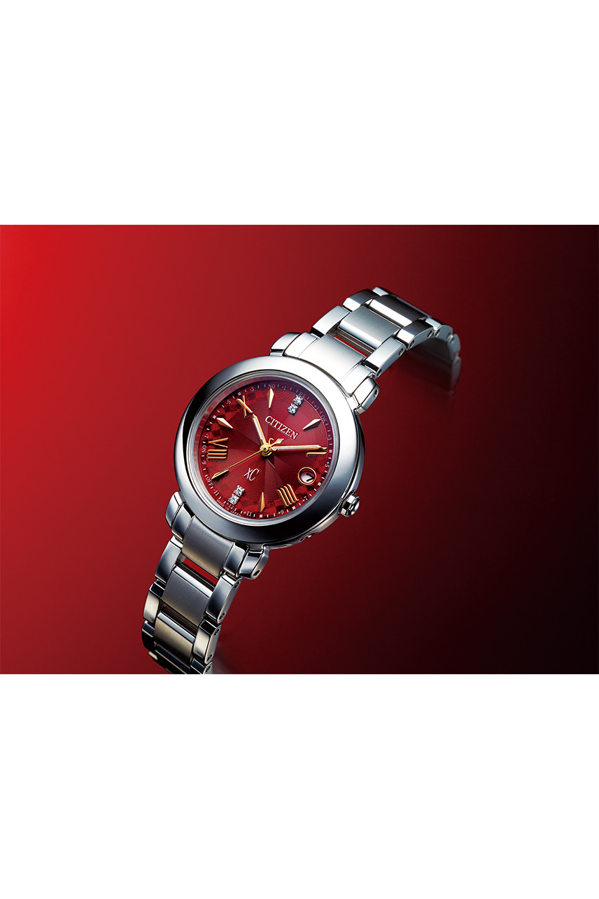 CITIZEN XC アナログ電波時計 赤 ES9440-51X Amazon.co.jp: シチズン 腕時計 クロスシー エコ・ドライブ電波時計