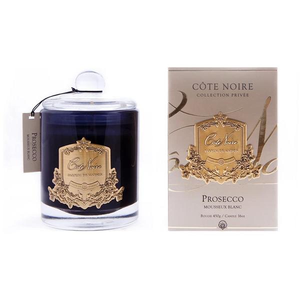 【Côte Noire】Prosecco 450g Crested Candle  - Gold