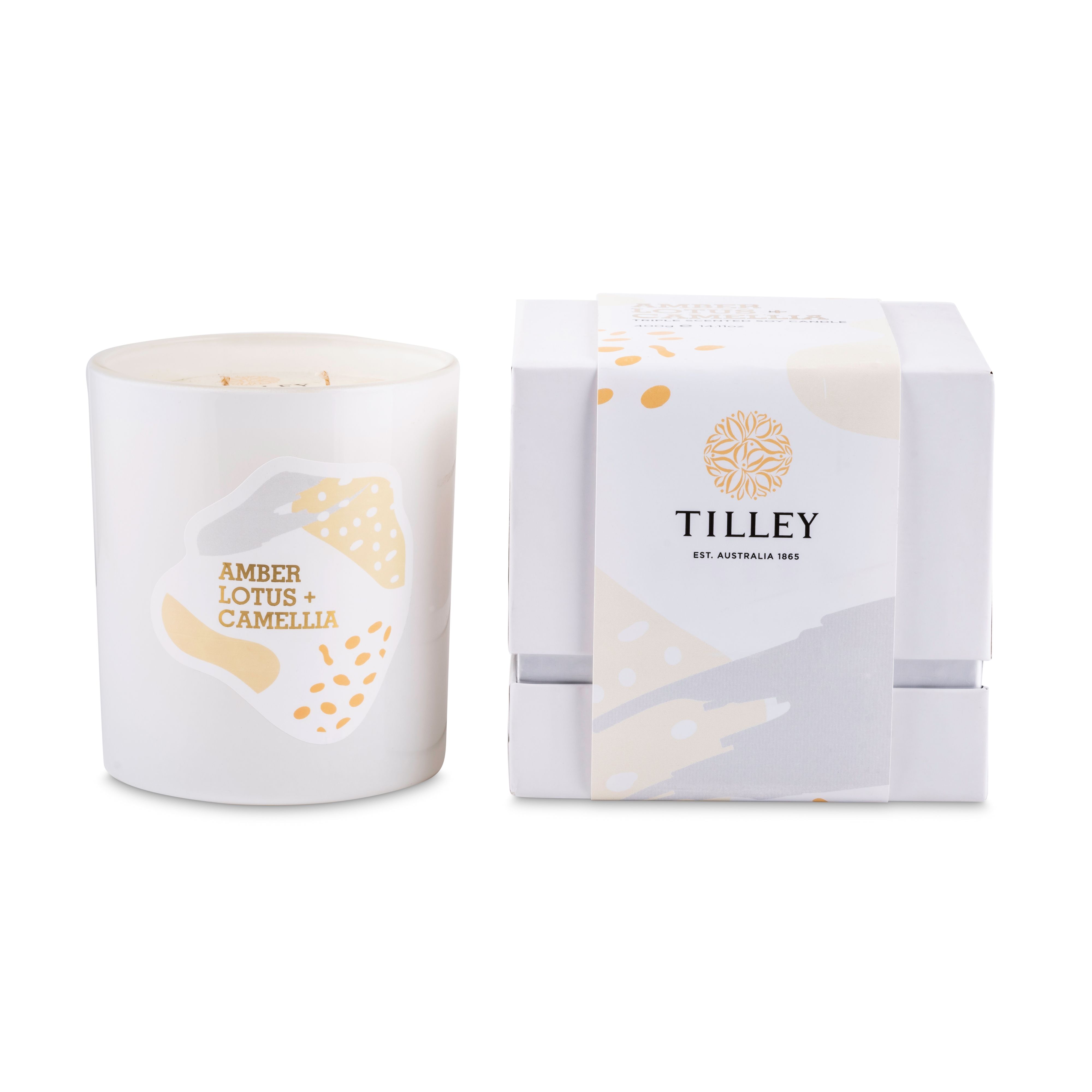 【TILLEY】琥珀，蓮花和山茶花味香氛蠟燭（限量版） 400g