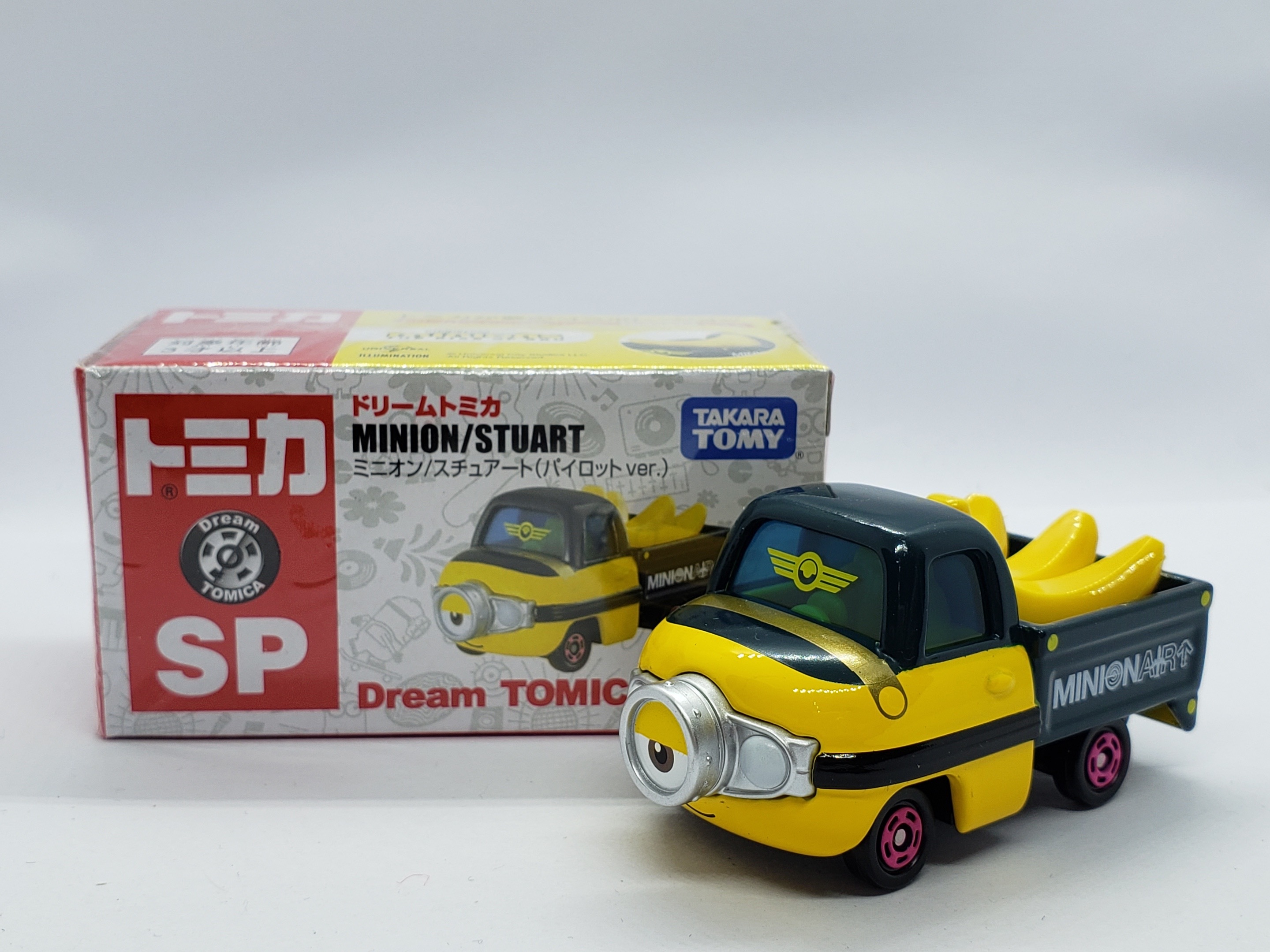ドリームトミカ　ミニオン　160 / MMC01～06　7点セット ドリームトミカNo.160 ミニオン/スチュアート 展示中 in Museum