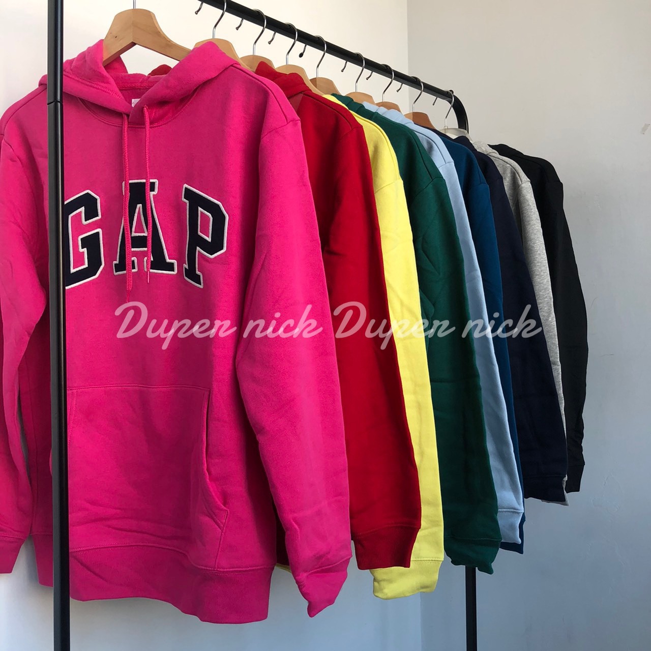 GAP 刺繡logo 連帽 帽T 男