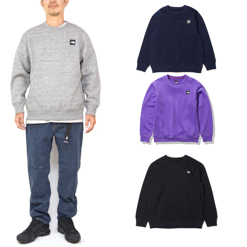 **特價商品售出不退換**TNF 日版 THE NORTH FACE SQUARE LOGO 大學TEE 衛衣 刷毛【NT62041】