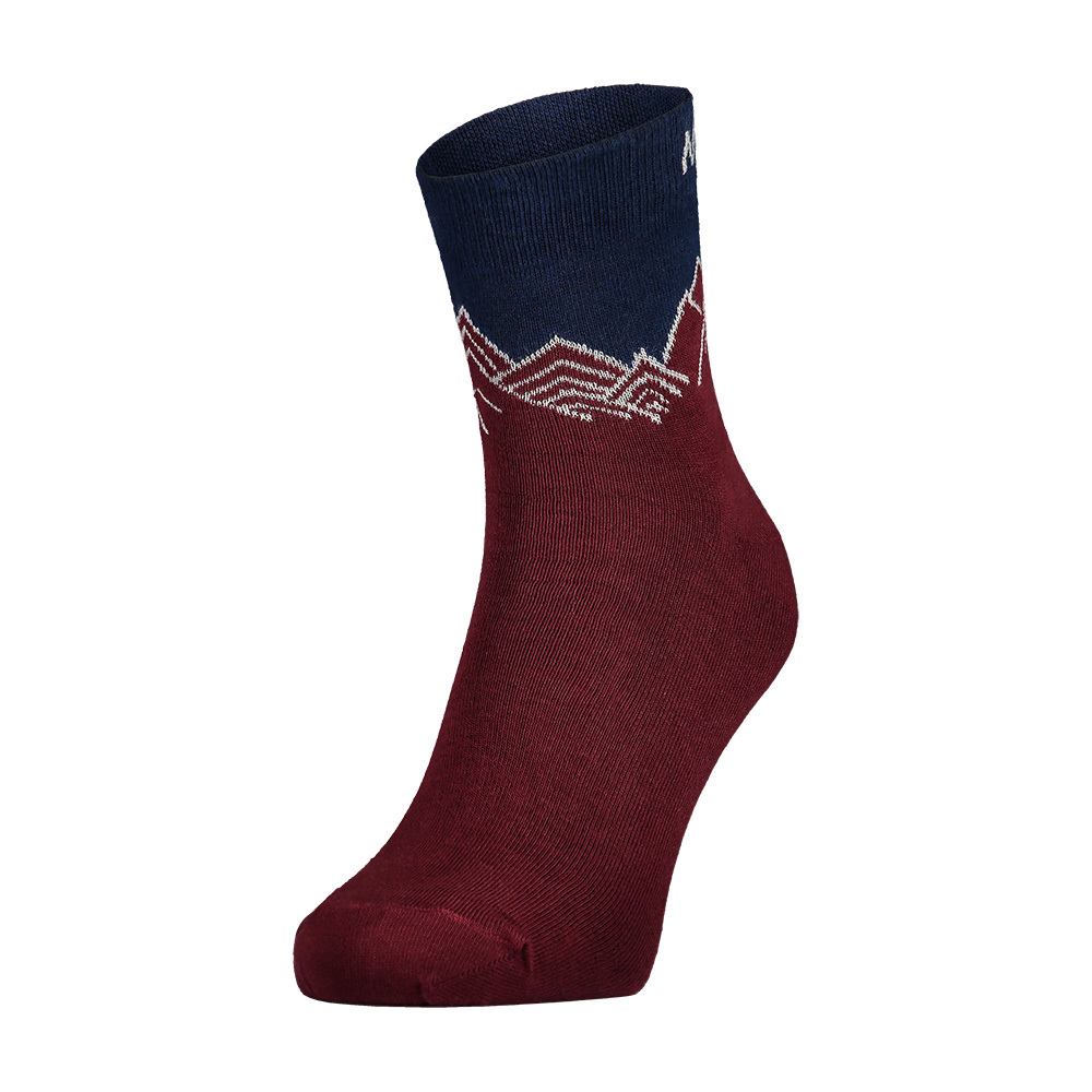 【Maloja】排汗透氣山型多功能舒適襪 / 20MA30630-藍紅拼