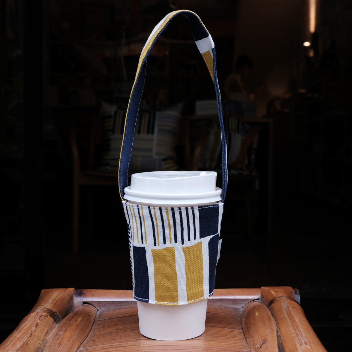 帆布飲料套 / 鐵皮屋黃藍